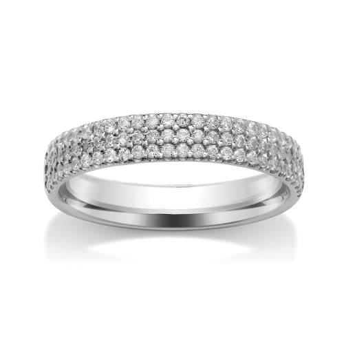 Diamond Wedding Ring - All Metals (TBCSRBC5TW) Claw Set